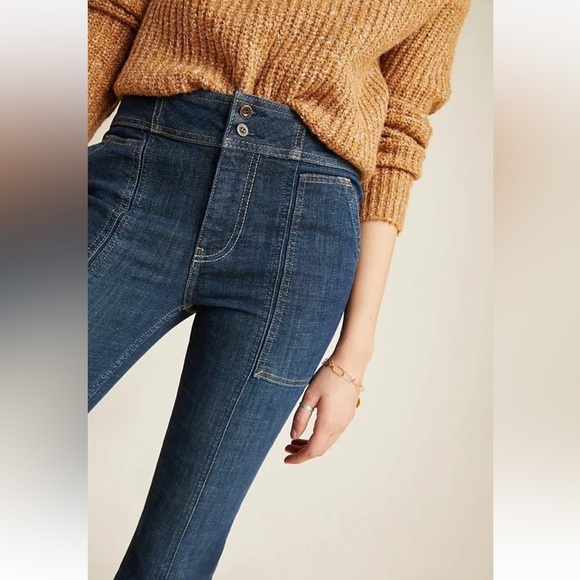 Anthropologie Pilcro High-Rise Trouser Utility Bootcut Jeans 30 NWT - Picture 4 of 8